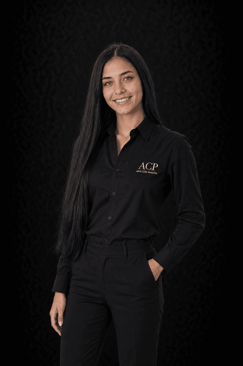 Retrato de Clara, agente de Reputação, RP & Gestão de Crise da Arte com Pimenta.