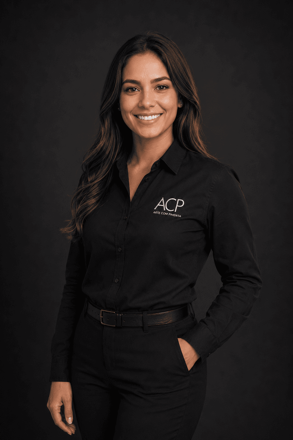 Retrato de Kiara, agente de Produção Executiva & Integrated Production da Arte com Pimenta.