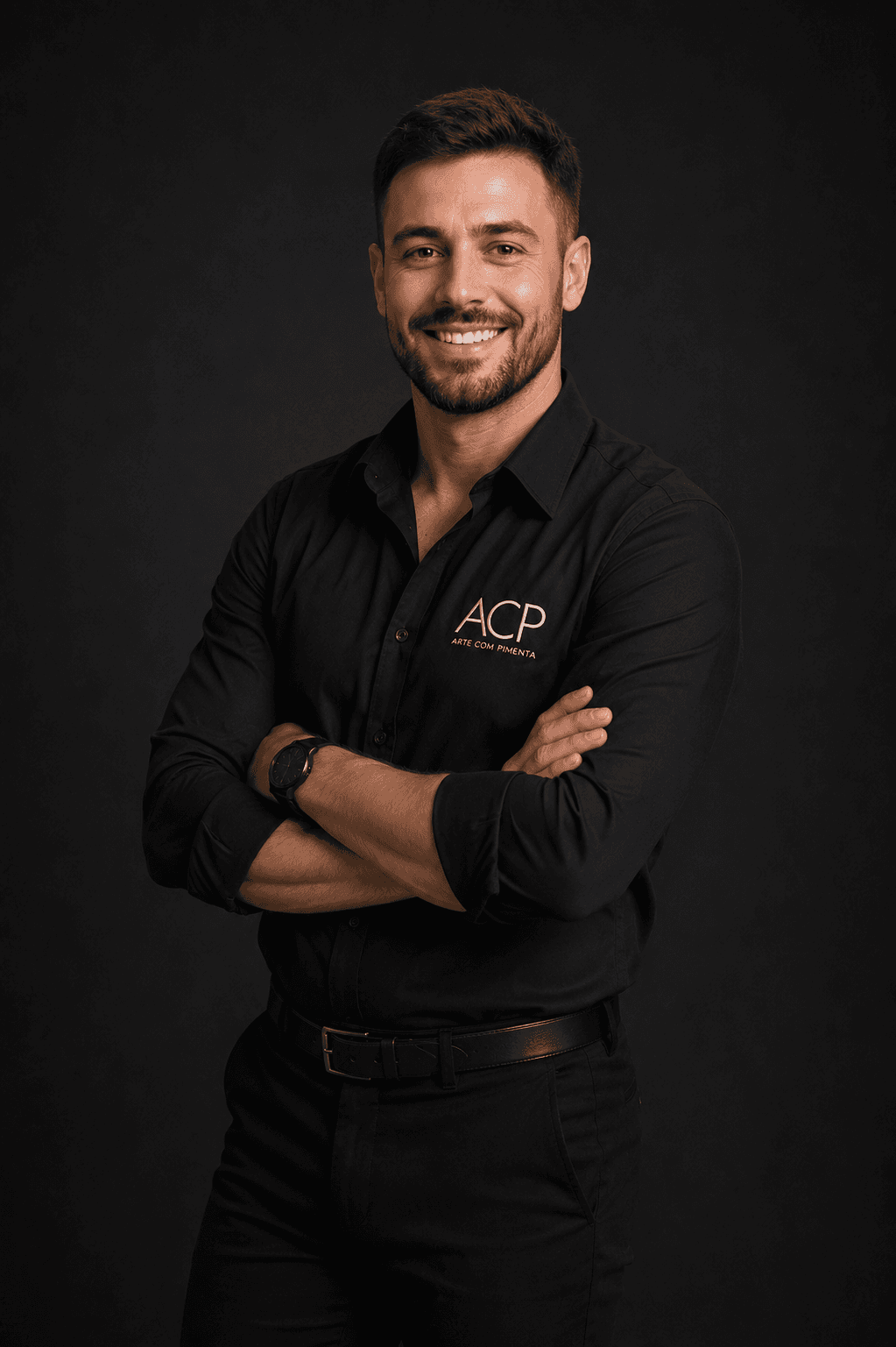 Retrato de Otávio, agente de PMO, Processos & Capacidade da Arte com Pimenta.