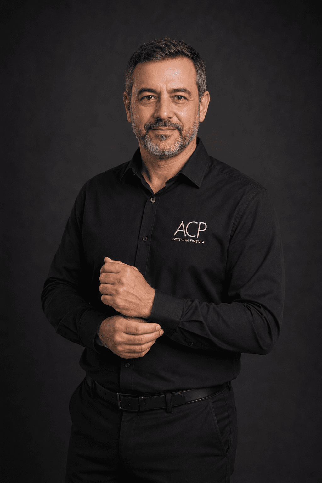 Retrato de Fábio, agente Comercial & Novos Negócios da Arte com Pimenta.